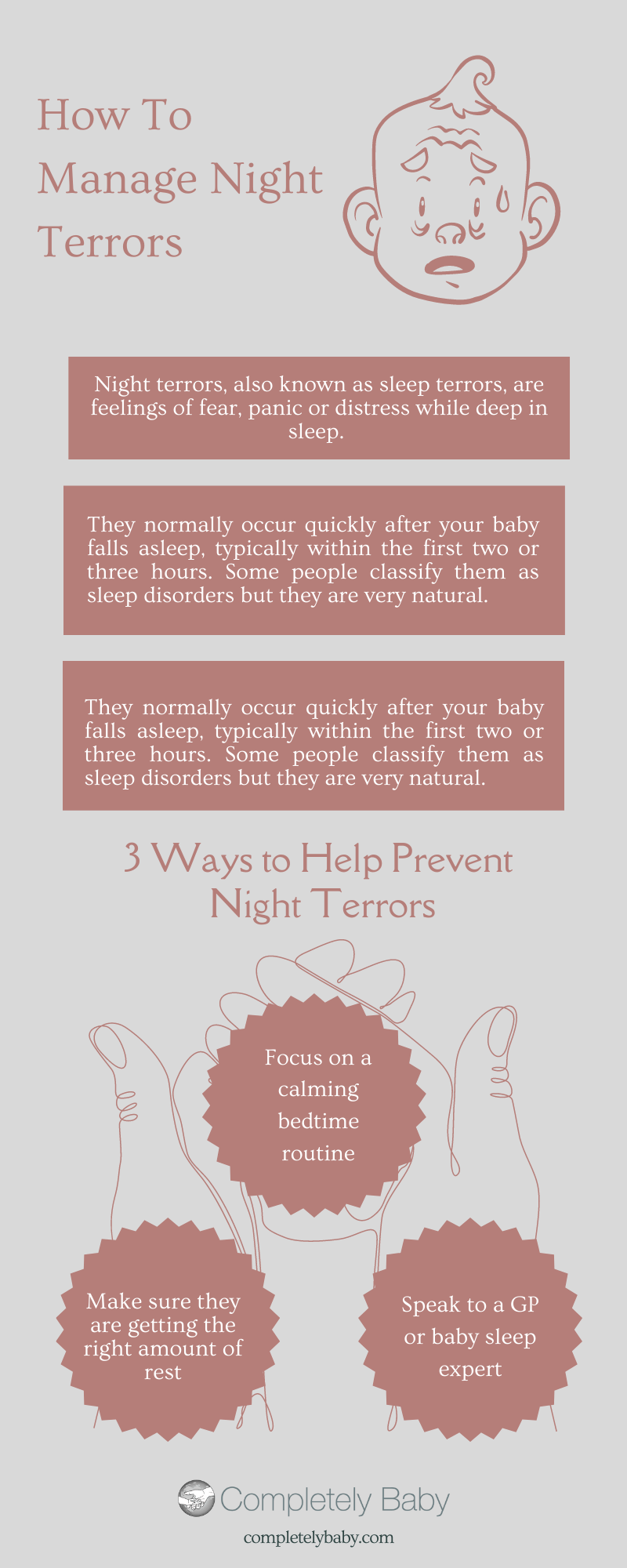 How To Manage Night Terrors Infographic