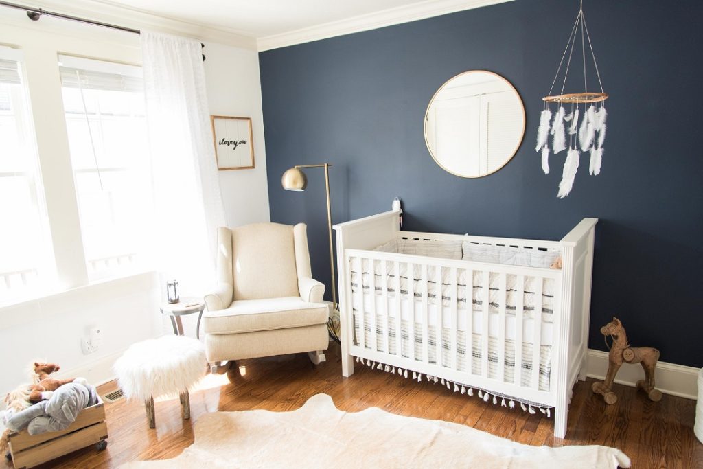 photo of a nursery during day representing the hero shot for Completely Baby in home sleep consultation where Catherine will visit parents in home